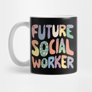 Future Social Worker, Typography Mug